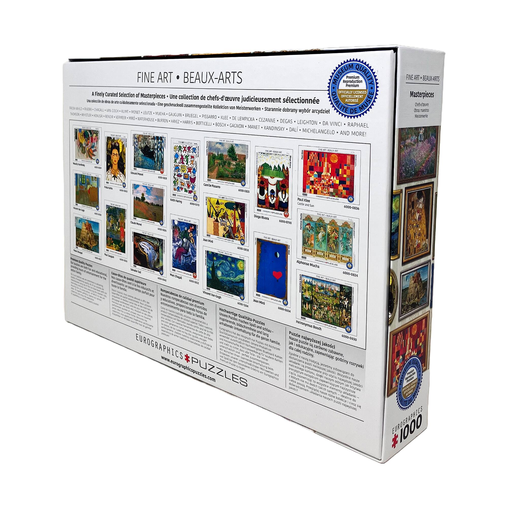 Fine Art Masterpieces: 1000 Pcs
